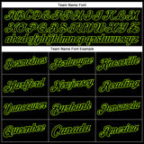 Custom Stitched Black Neon Green Sports Pullover Sweatshirt Hoodie