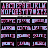 Custom Black Pink-Light Blue Authentic Football Jersey