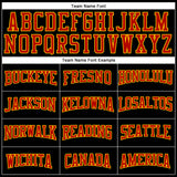 Custom Black Red-Yellow Authentic Football Jersey