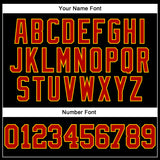 Custom Black Red-Yellow Authentic Football Jersey