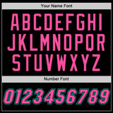 Custom Black Pink-Aqua Authentic Throwback Basketball Jersey