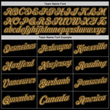 Custom Black Old Gold Authentic Throwback Basketball Jersey