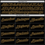 Custom Black Old Gold Authentic Throwback Basketball Jersey