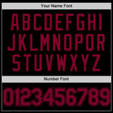 Custom Black Maroon Authentic Throwback Basketball Jersey