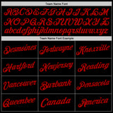 Custom Black White-Red Authentic Throwback Basketball Jersey