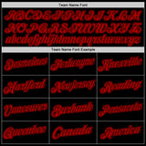 Custom Black Red Authentic Throwback Basketball Jersey