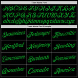 Custom Black Grass Green Authentic Throwback Basketball Jersey