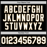 Custom Black Old Gold-Purple Authentic Throwback Basketball Jersey