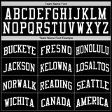 Custom Black White Authentic Throwback Basketball Jersey