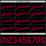 Custom Black Maroon Authentic Basketball Jersey