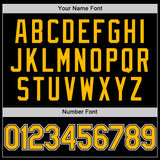 Custom Black Gold-White Authentic Basketball Jersey