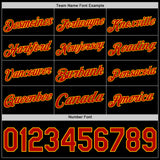 Custom Black Red-Gold Authentic Basketball Jersey