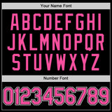 Custom Black Pink-White Authentic Basketball Jersey