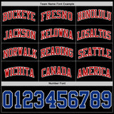 Custom Black Royal White-Red Authentic Basketball Jersey