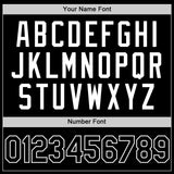 Custom Black White Authentic Basketball Jersey