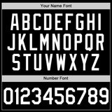 Custom Black White Authentic Basketball Jersey