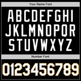 Custom Black White-Old Gold Authentic Basketball Jersey