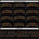 Custom Black Old Gold Authentic Basketball Jersey