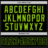 Custom Black Neon Green Authentic Basketball Jersey