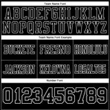 Custom Black White Authentic Football Jersey