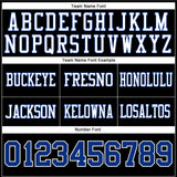 Custom Black Royal-White Authentic Football Jersey