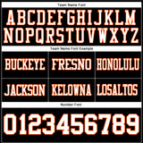 Custom Black White-Orange Authentic Football Jersey