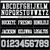 Custom Black Gray-White Authentic Football Jersey