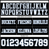 Custom Black White-Light Blue Authentic Football Jersey