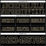 Custom Black Cream Authentic Football Jersey
