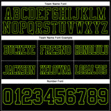Custom Black Neon Green Authentic Football Jersey