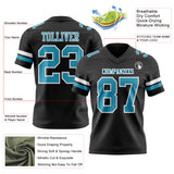 Custom Black Panther Blue-White Authentic Football Jersey