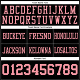 Custom Black Medium Pink Authentic Football Jersey