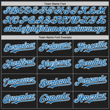 Custom Black Blue-White Authentic Baseball Jersey