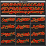 Custom Black Red-Old Gold Authentic Baseball Jersey