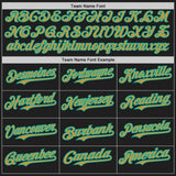 Custom Black Old Gold-Aqua Authentic Baseball Jersey