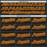 Custom Black Burgundy-Gold Authentic Baseball Jersey
