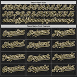 Custom Black Olive-Cream Authentic Baseball Jersey