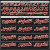 Custom Black Crimson-Cream Authentic Baseball Jersey