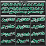 Custom Black Kelly Green-White Authentic Baseball Jersey