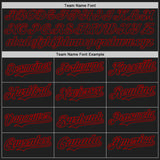 Custom Black Red Authentic Baseball Jersey