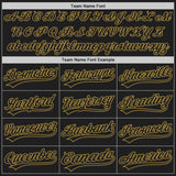 Custom Stitched Black Old Gold Baseball Pullover Sweatshirt Hoodie