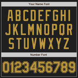 Custom Stitched Black Old Gold Baseball Pullover Sweatshirt Hoodie