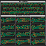 Custom Stitched Black Kelly Green-Old Gold Baseball Pullover Sweatshirt Hoodie