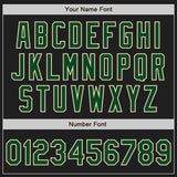 Custom Stitched Black Green-Cream Baseball Pullover Sweatshirt Hoodie