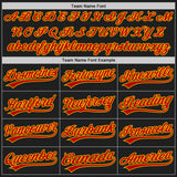 Custom Black Red-Yellow Authentic Baseball Jersey