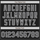 Custom Black Steel Gray-White Authentic Baseball Jersey