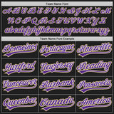 Custom Black Purple White-Old Gold Authentic Baseball Jersey