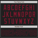 Custom Black Crimson Authentic Baseball Jersey