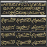 Custom Black-Vegas Gold Authentic Baseball Jersey