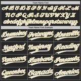 Custom Black White-Vegas Gold Authentic Baseball Jersey